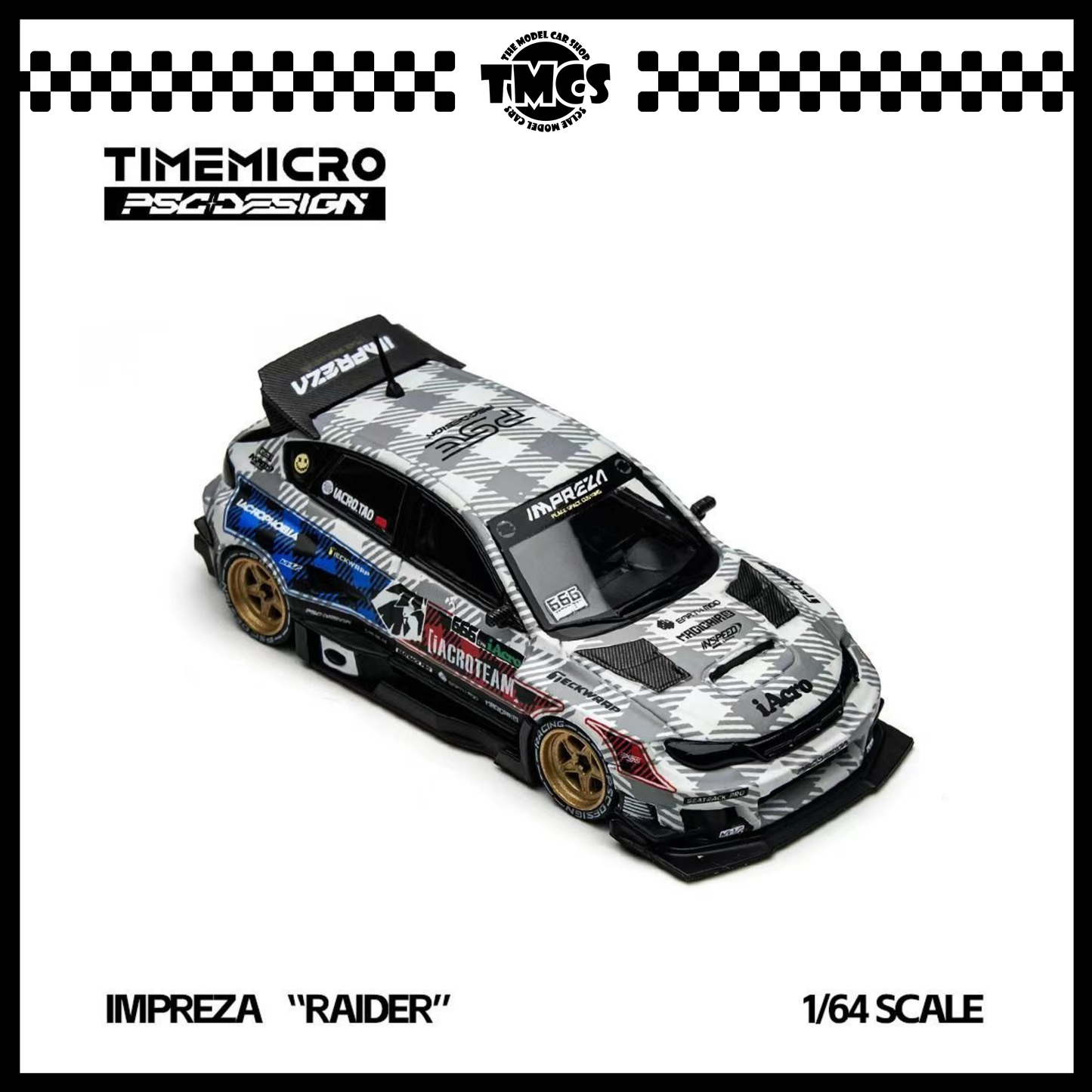 [Time Micro] 1:64 PSC Design Subaru Impreza "Raid" IAcro Collaboration