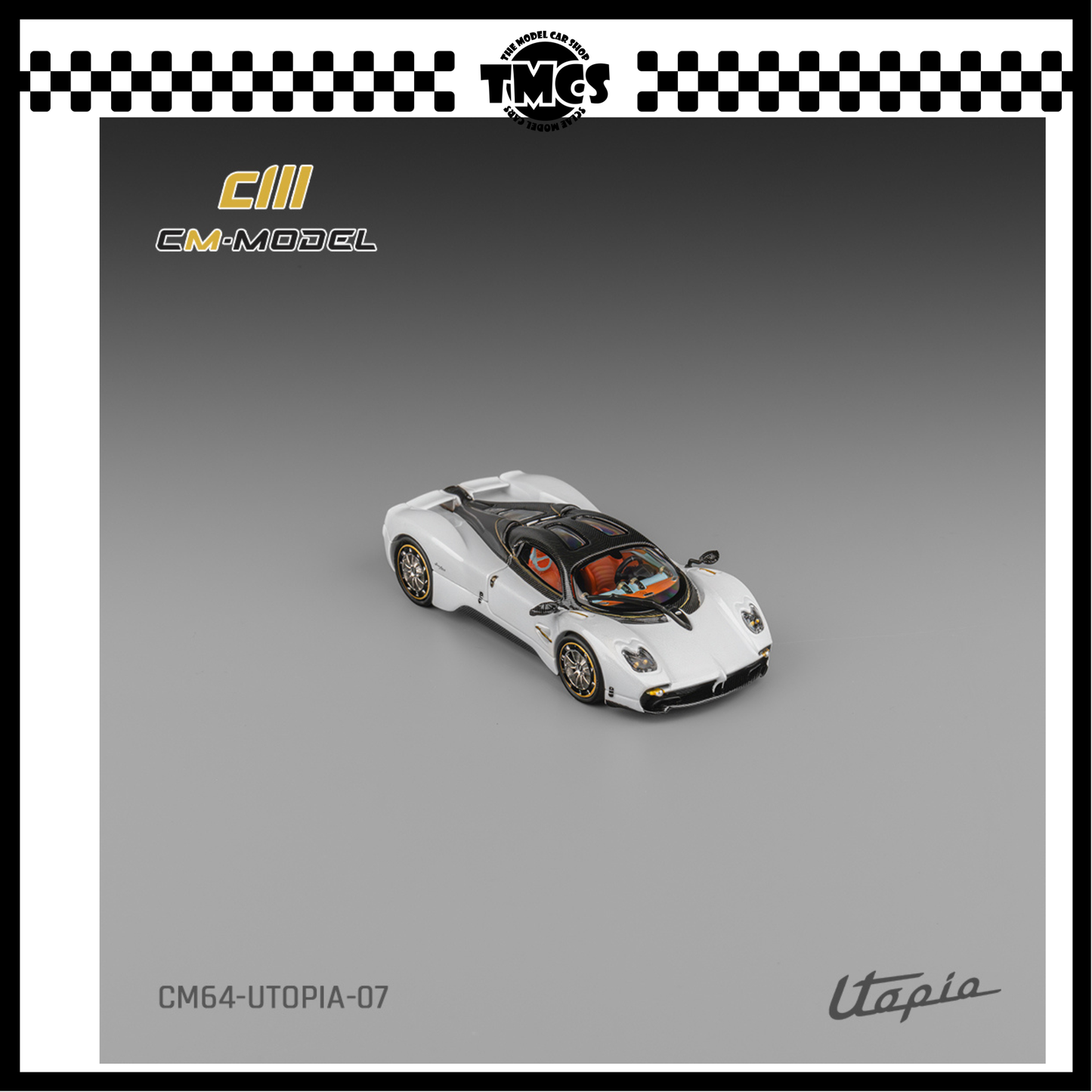 [CM Model] 1:64 Pagani Utopia - Pearl White