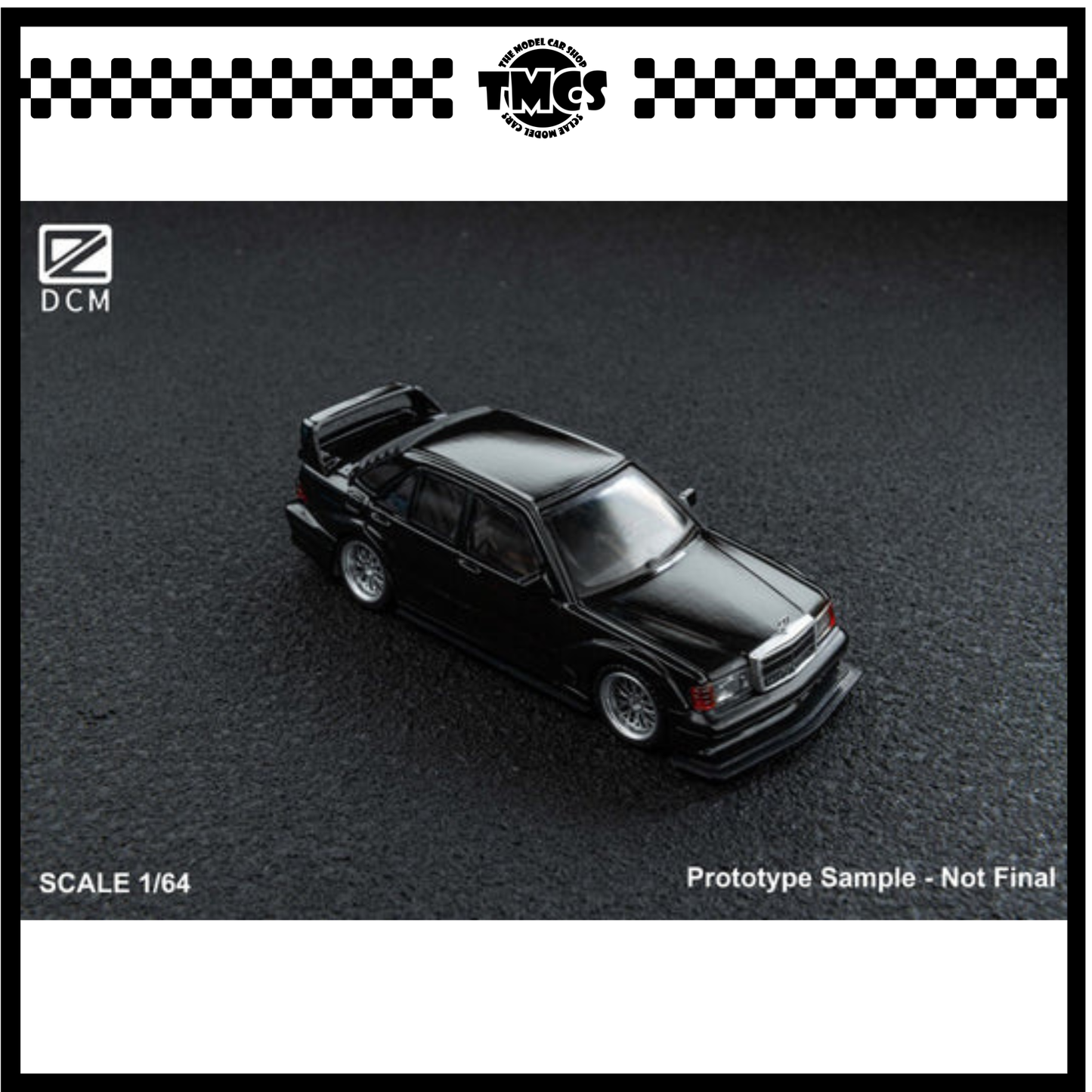 [DCM] 1:64 Mercedes Benz W201 190E Modified - Piano Black