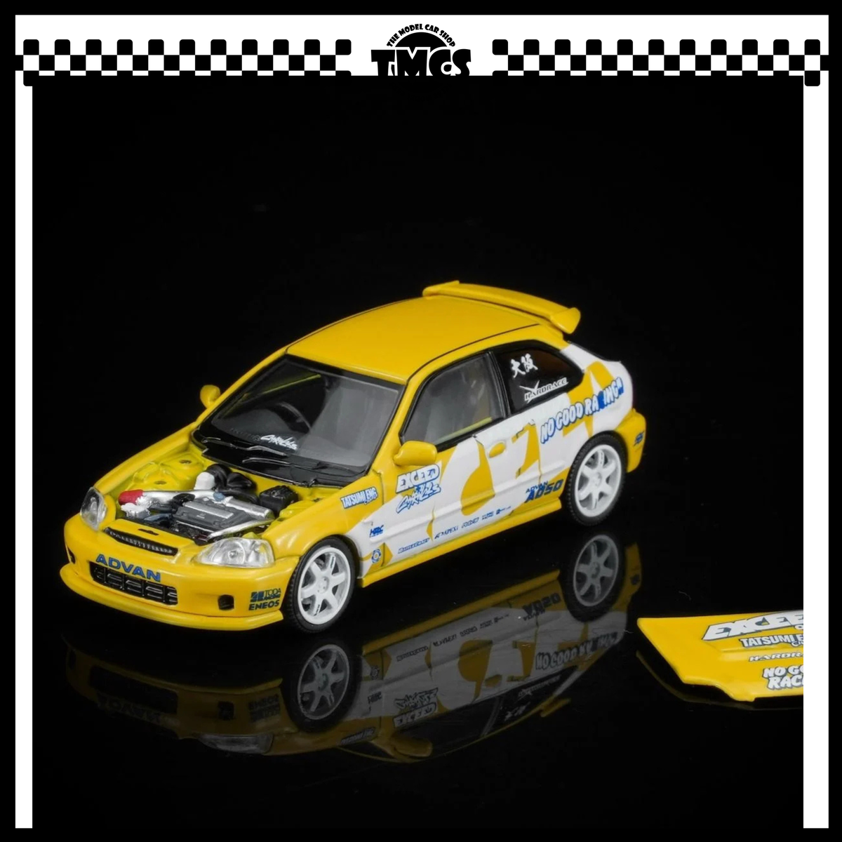 [Motorhelix] 1:64 Honda Civic Type R EK9 - Yellow
