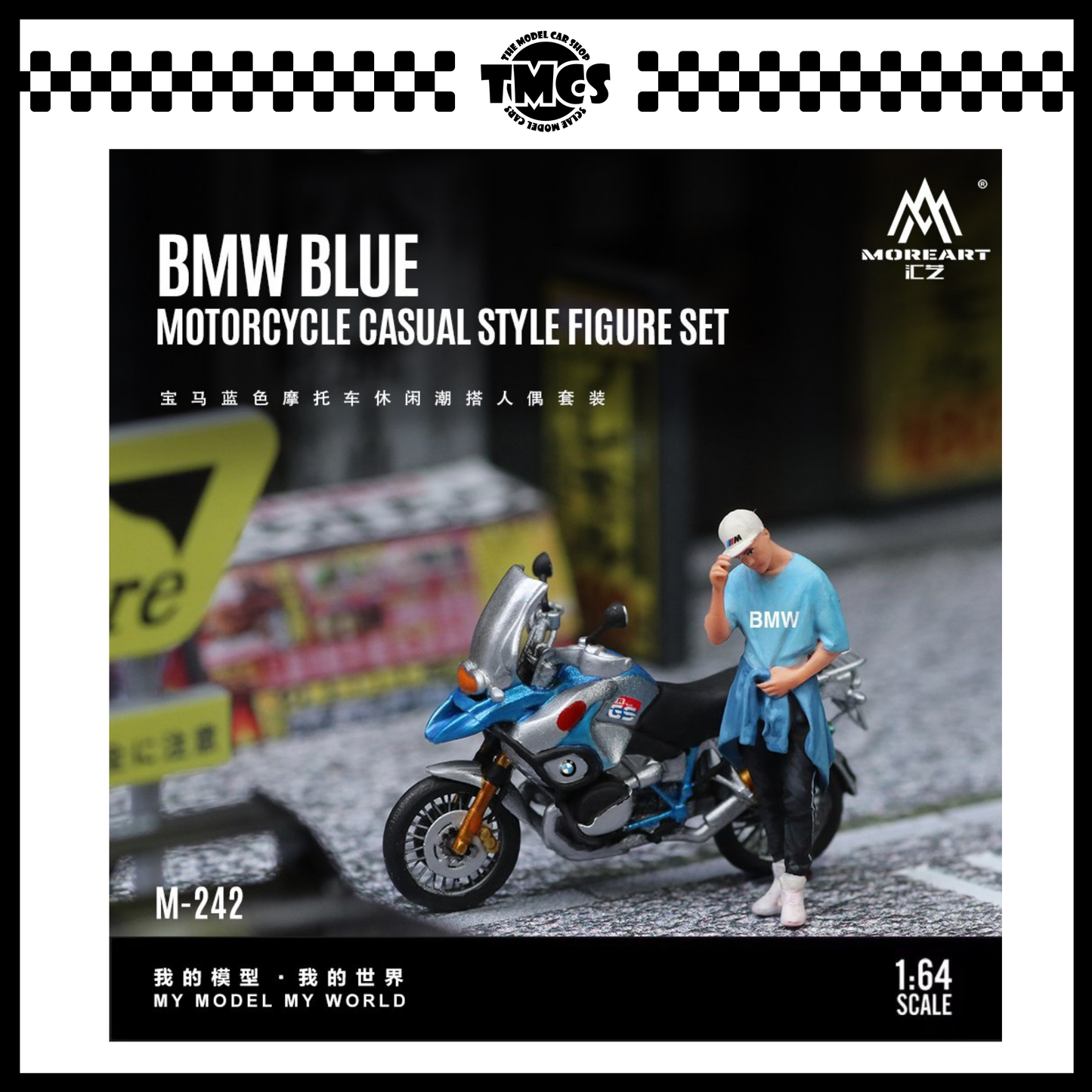 [More Art] 1:64 BMW Bike with Figure