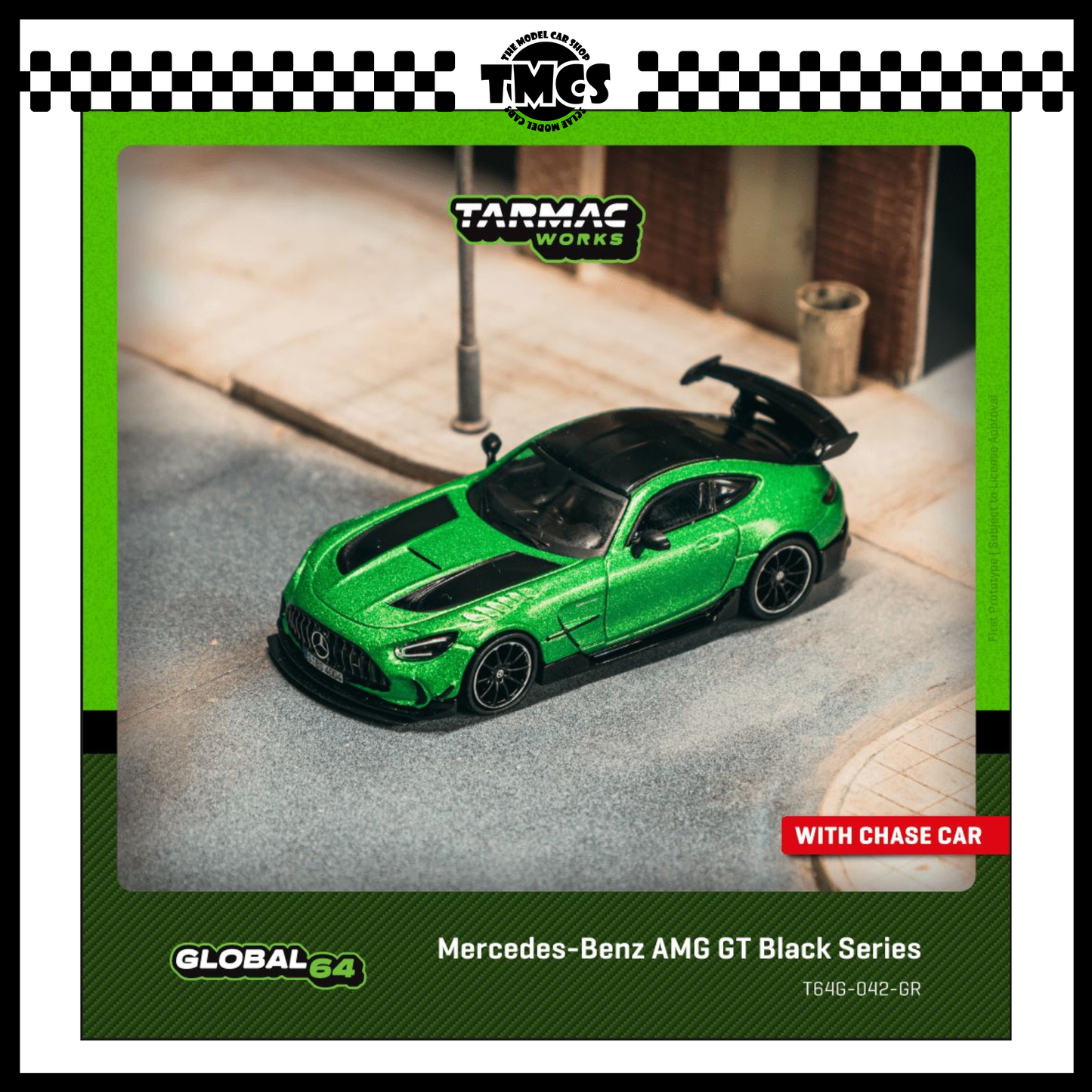 [Tarmac Works] 1:64 Mercedes-Benz AMG GT Black Series Green (Chase Car)