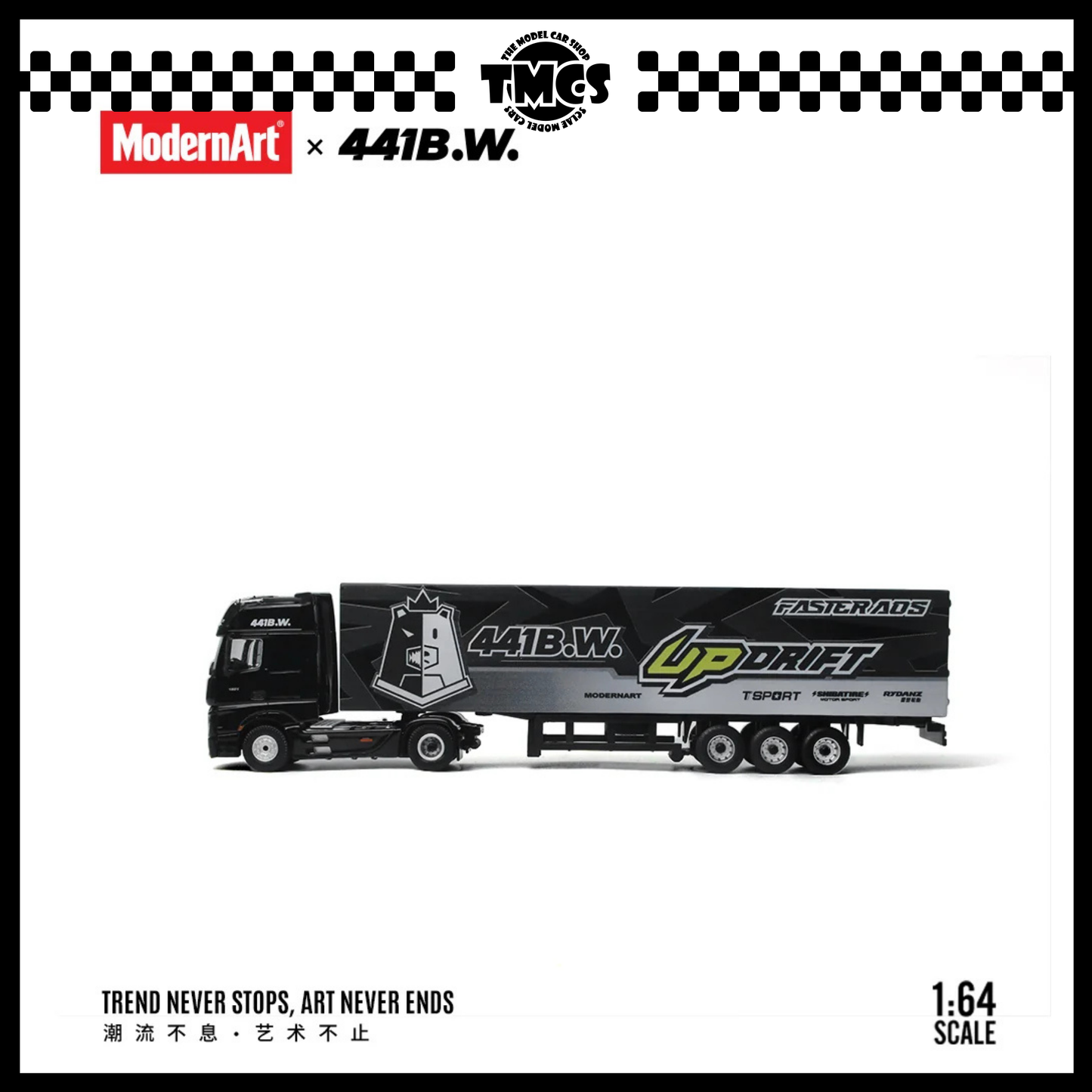 (UNSEAL UNIT) [Modern Art] 1:64 441B.W. Drift Bear - Mercedes-Benz Actros