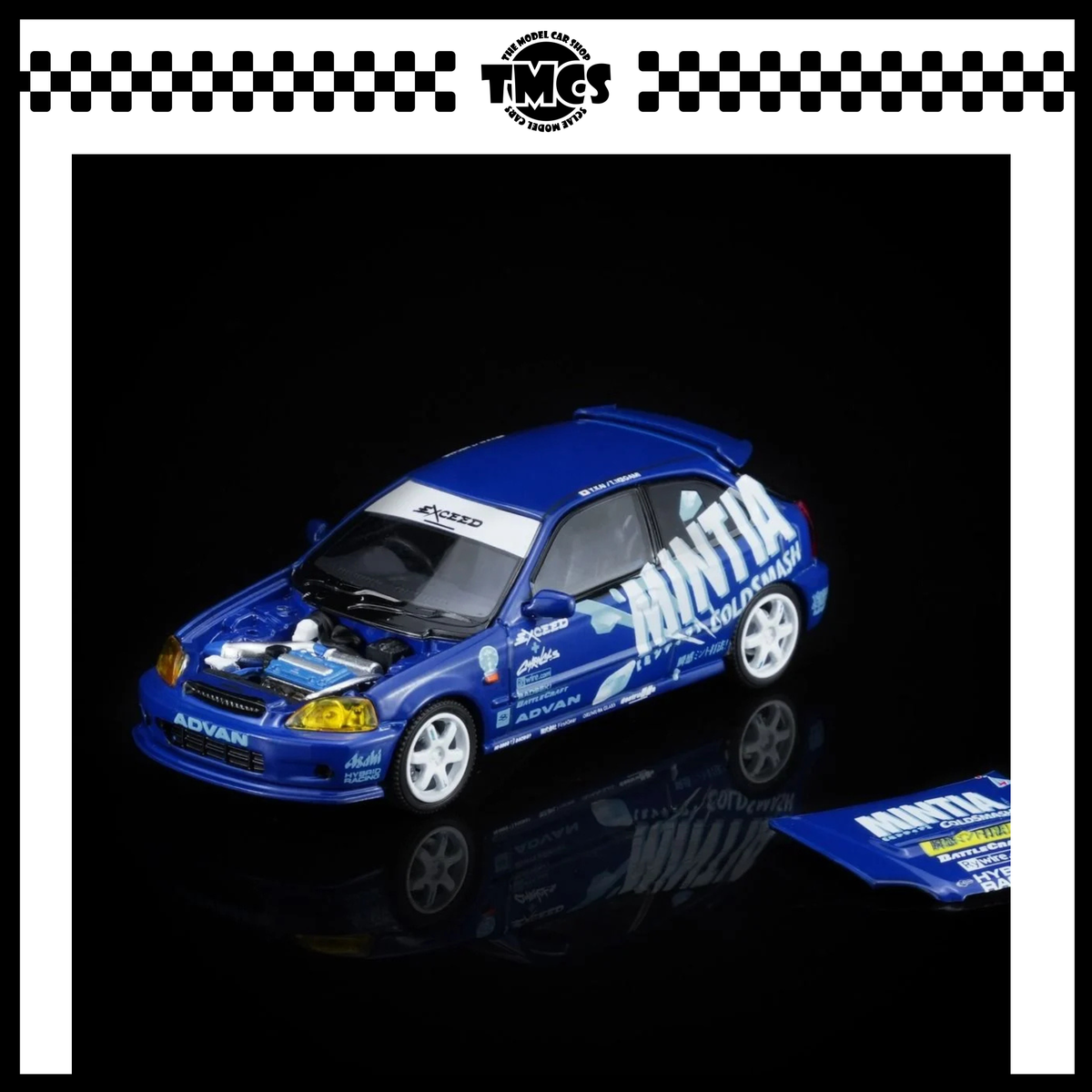 [Motorhelix] 1:64 Honda Civic Type R EK9 - Blue