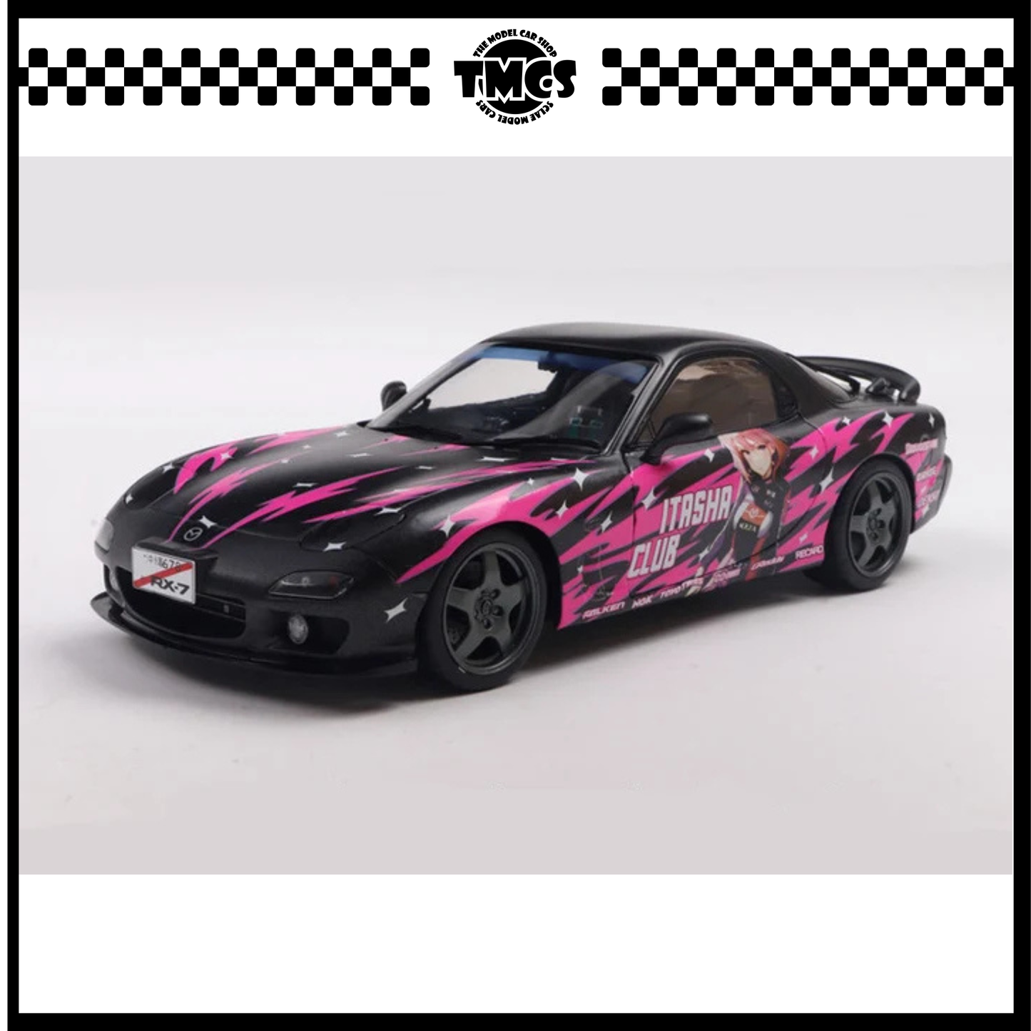 [Solido] 1:18 Mazda RX7 FD3RS Solido Works Itasha Club - Pink 1999