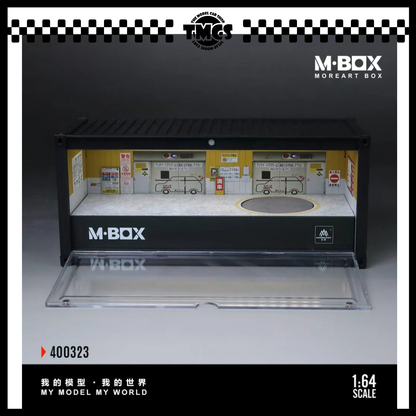 [MBox] 1:64 Diorama Container Scene - Rotating Underground Parking Garage Model 01