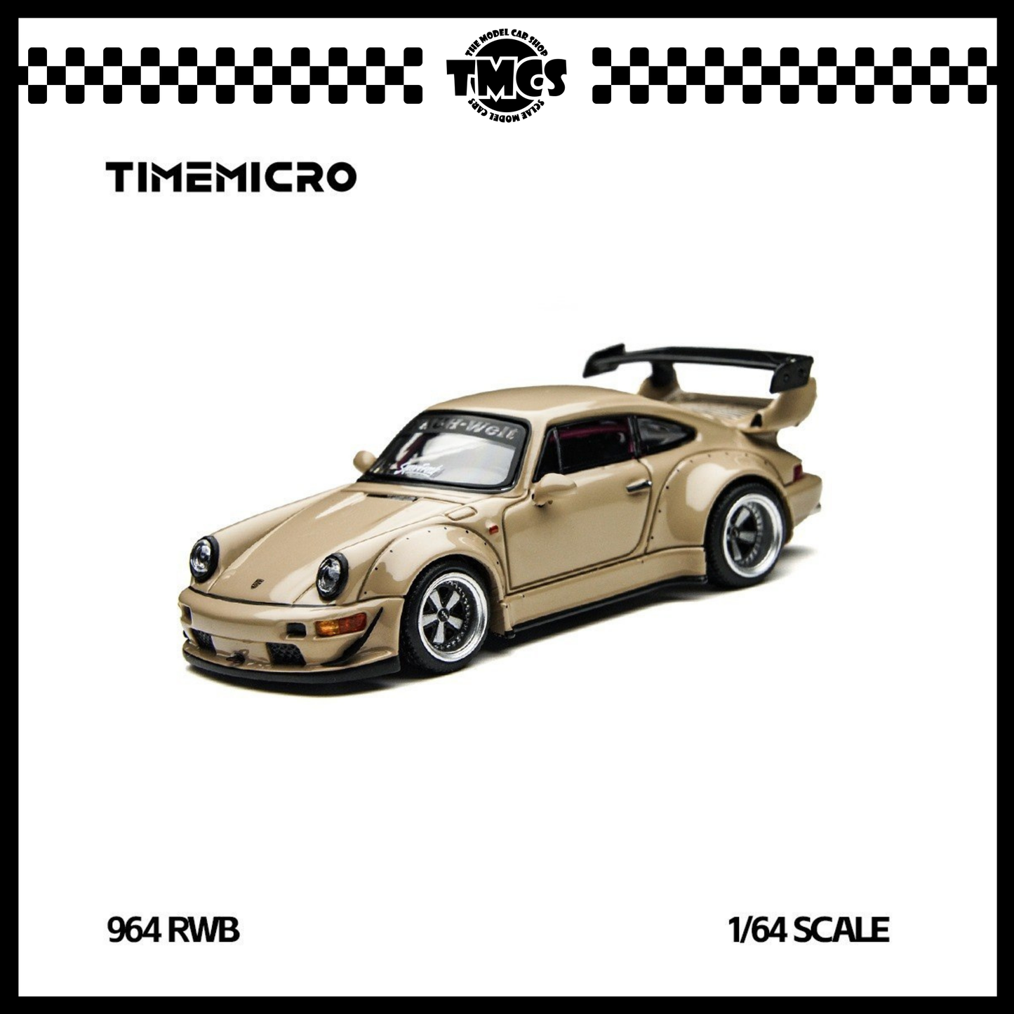 [Time Micro] 1:64 Porsche RWB 964 - Beige (Chase Car)