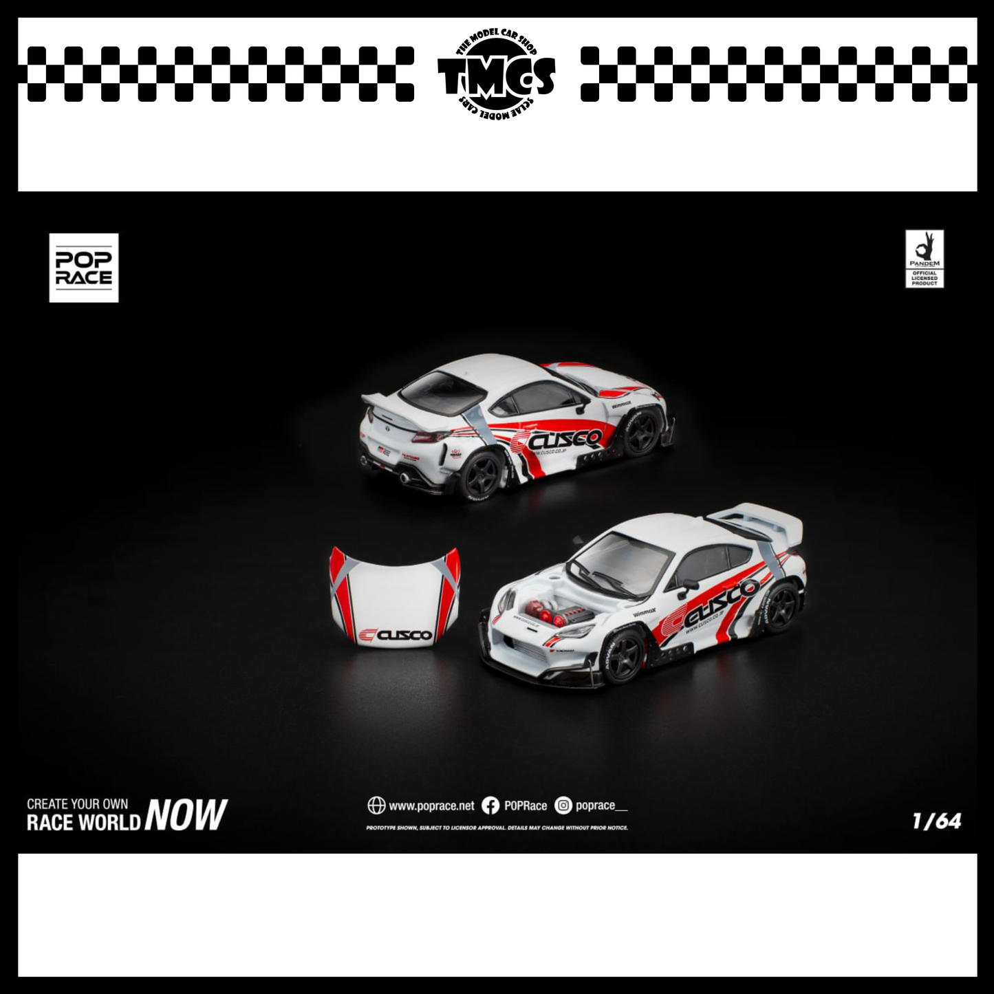 [Pop Race] 1:64 Pandem Toyota GR86 – Cusco