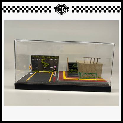 [SCJ] 1:64 Diorama (82006-A) Carpark Staircase Scene (Medium Set)