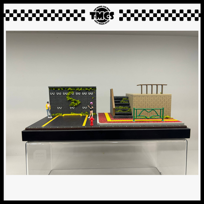 [SCJ] 1:64 Diorama (82006-A) Carpark Staircase Scene (Medium Set)