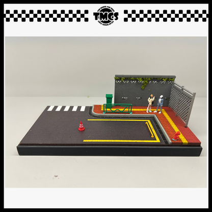 [SCJ] 1:64 Diorama (82007-A) Street Sidewalk Parking Lot