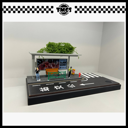 [SCJ] 1:64 Diorama (82010-A) Bus Stop (Medium Set)