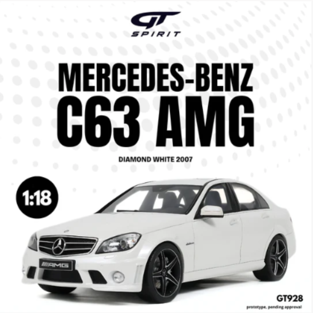 [GT Spirit] 1:18 Mercedes-Benz C63 AMG - Diamond White 2007