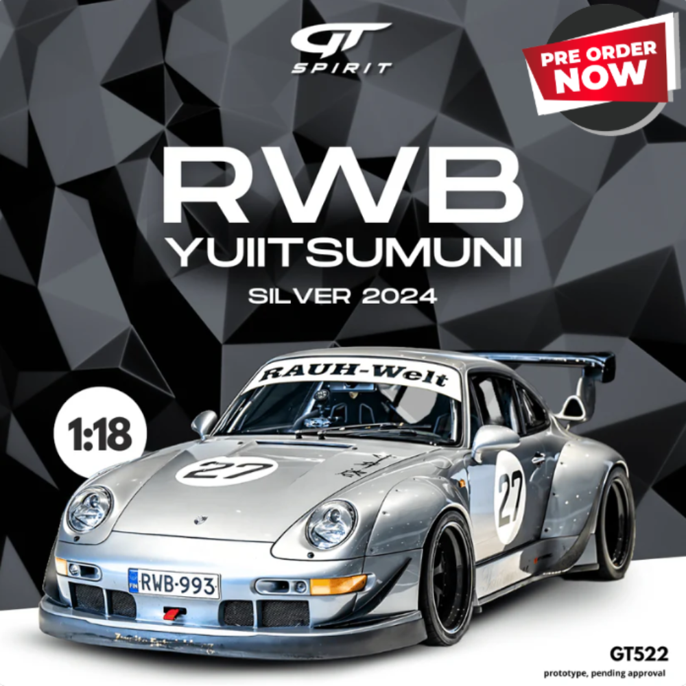 [GT Spirit] 1:18 RWB Yuiitsumuni - Silver 2024