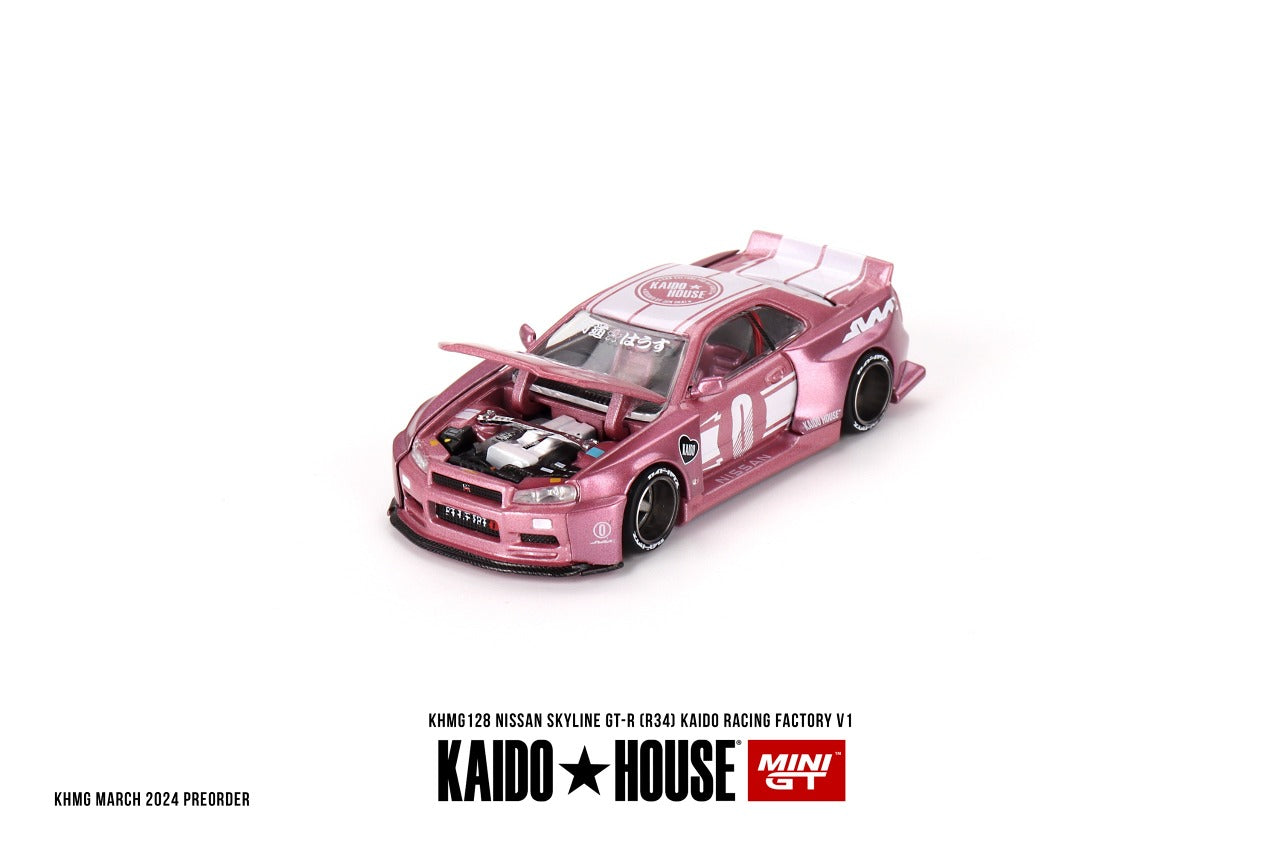 [MINI GT X KAIDO HOUSE] Nissan Skyline GT-R (R34) KAIDO RACING FACTORY V1
