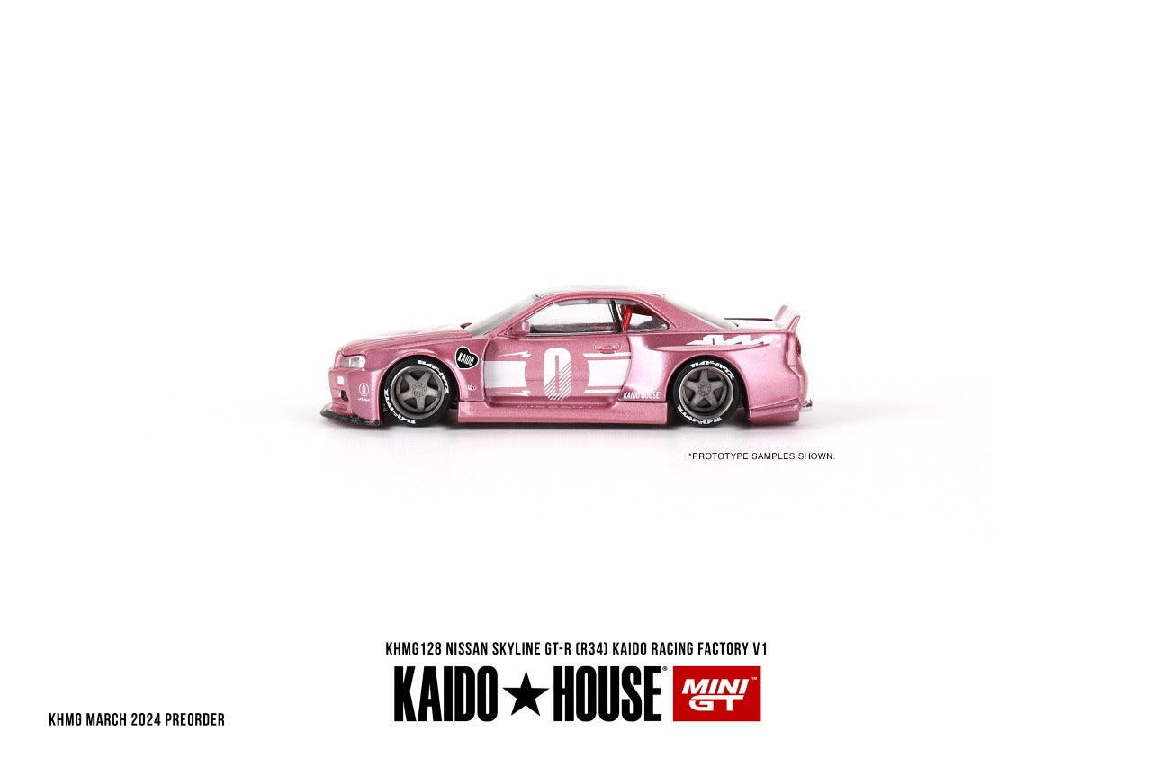 [MINI GT X KAIDO HOUSE] Nissan Skyline GT-R (R34) KAIDO RACING FACTORY V1