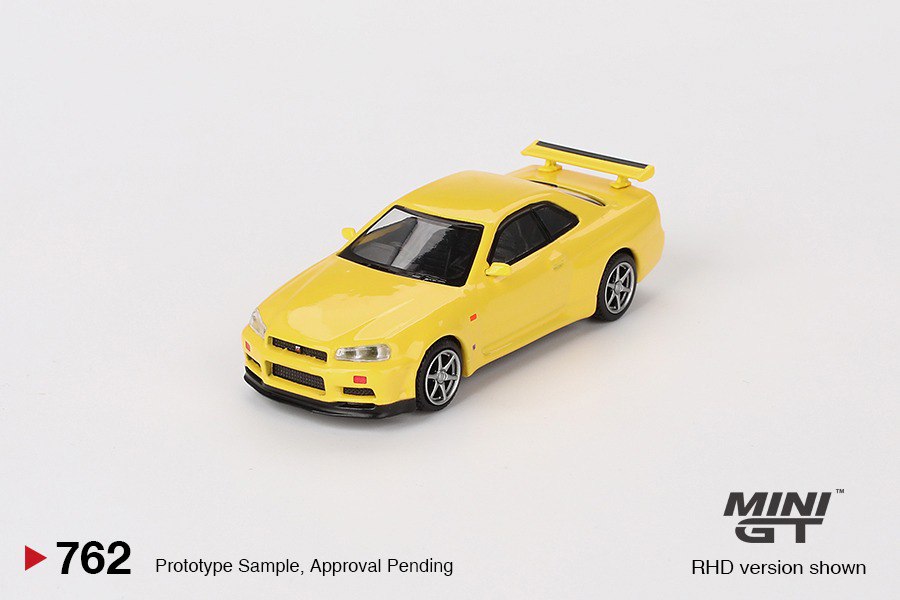 [MINI GT] Nissan Skyline GT-R (R34)  V-Spec Lightning Yellow