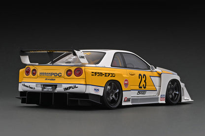 [Ignition Model] LB-ER34 Super Silhouette Skyline White/Yelow