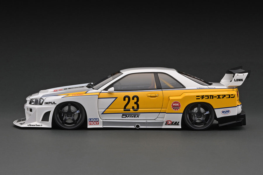 [Ignition Model] LB-ER34 Super Silhouette Skyline White/Yelow