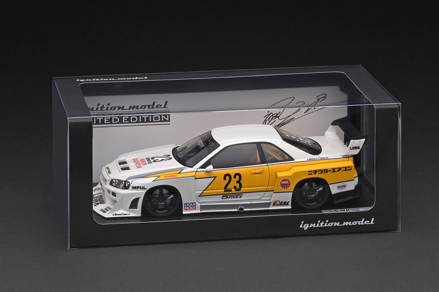 [Ignition Model] LB-ER34 Super Silhouette Skyline White/Yelow