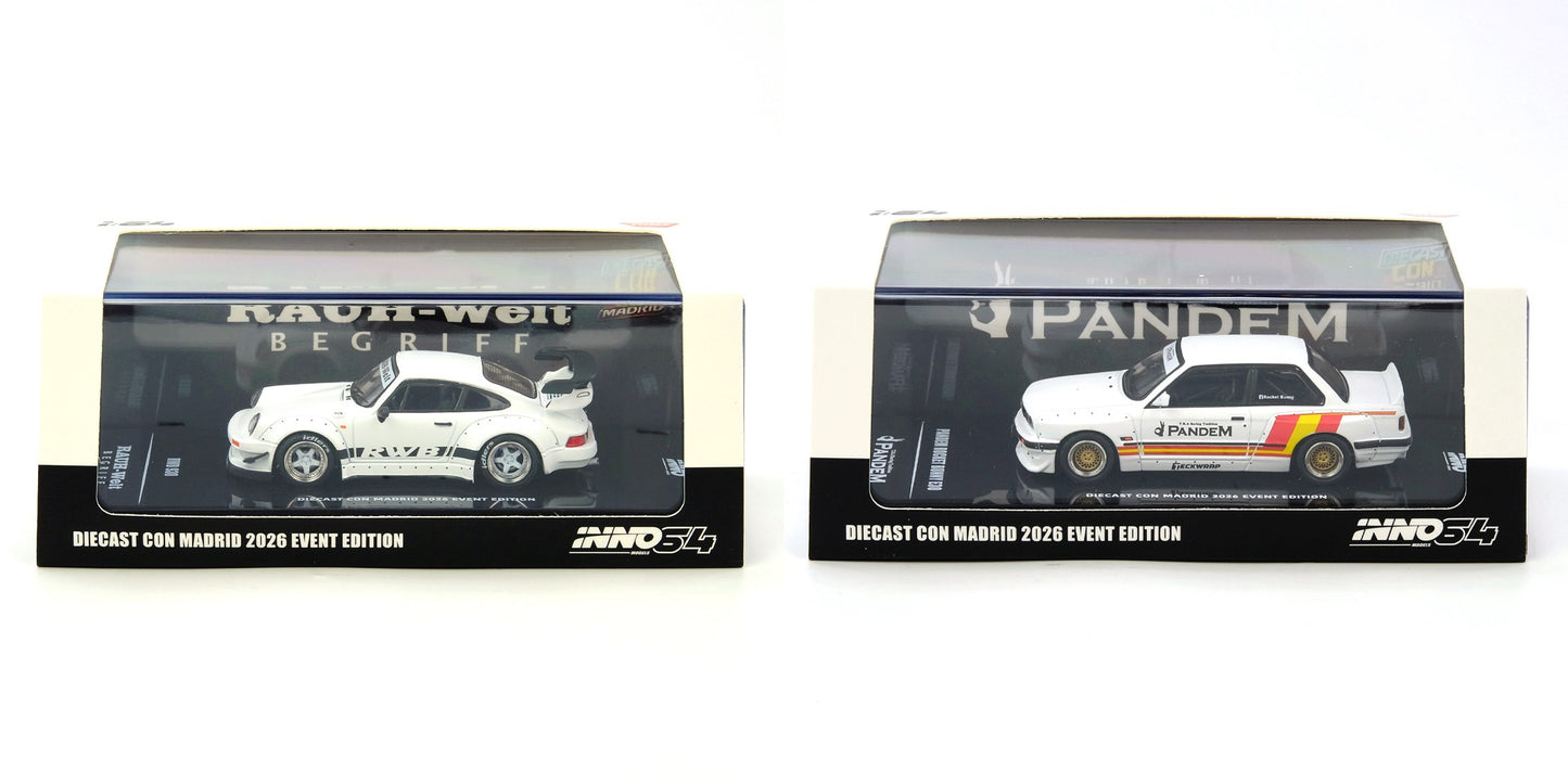 [INNO64] 1:64 Combo Set DIECAST CON MADRID 2026 Event Edition - RWB 930 + Pandem Rocket Bunny E30