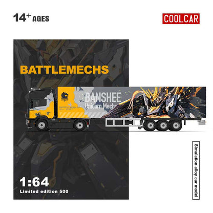 [Cool Car] 1:64 Scania S730 V8 Transporter Banshee with Double Deck Container
