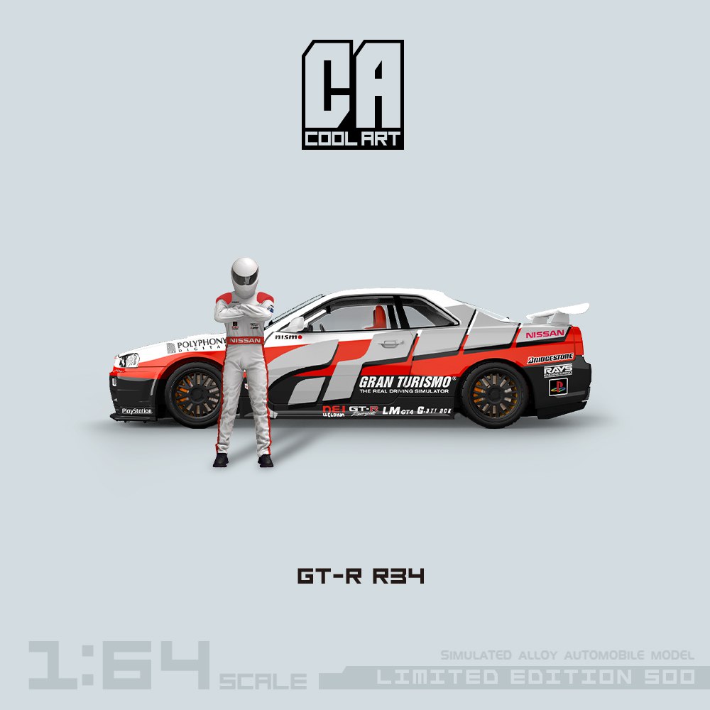 Cool Art] Nissan Skyline GT-R (R34) Gran Turismo | The Model Car Shop