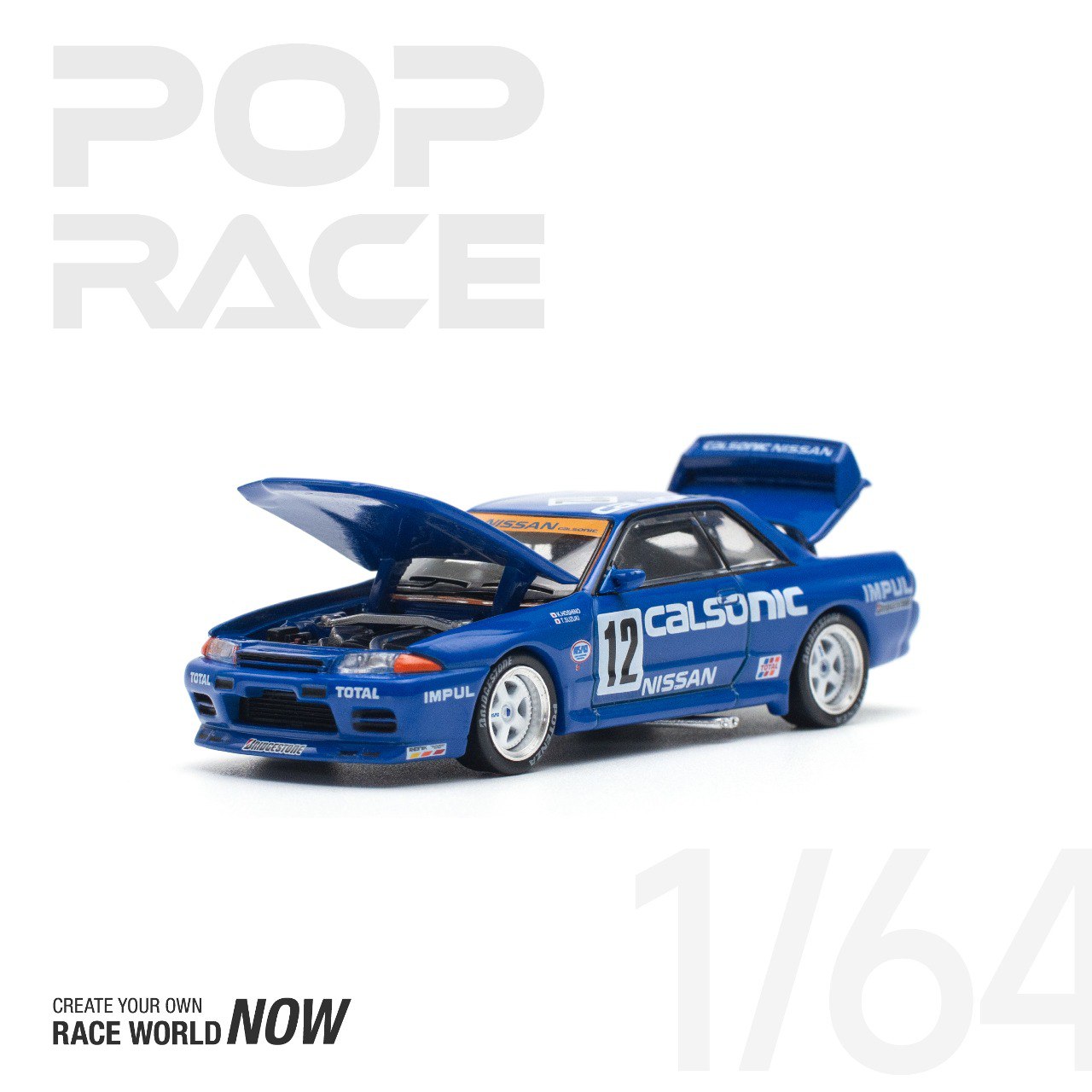 [Pop Race] NISSAN SKYLINE GT-R R32 JTC 1990 CALSONIC #12