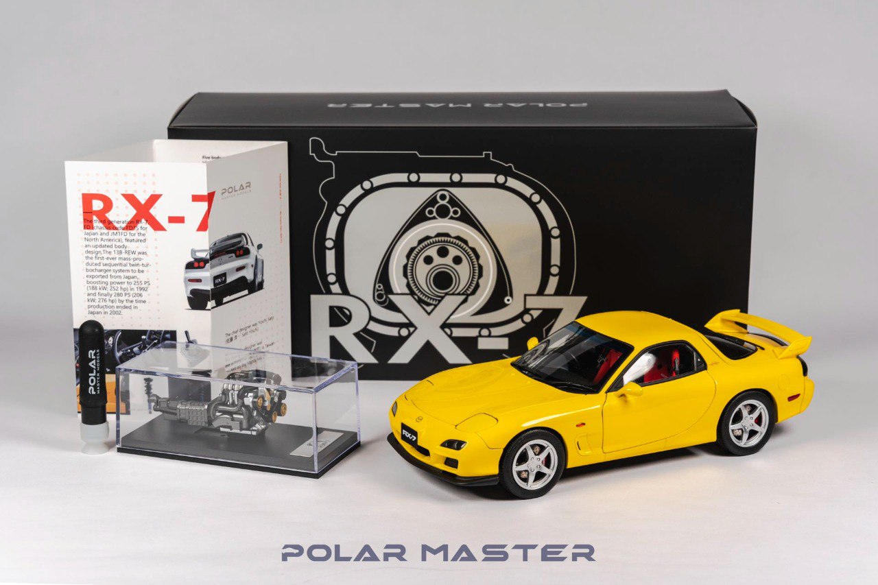 [POLAR MASTER] Mazda RX7 Bathurst R, Yellow