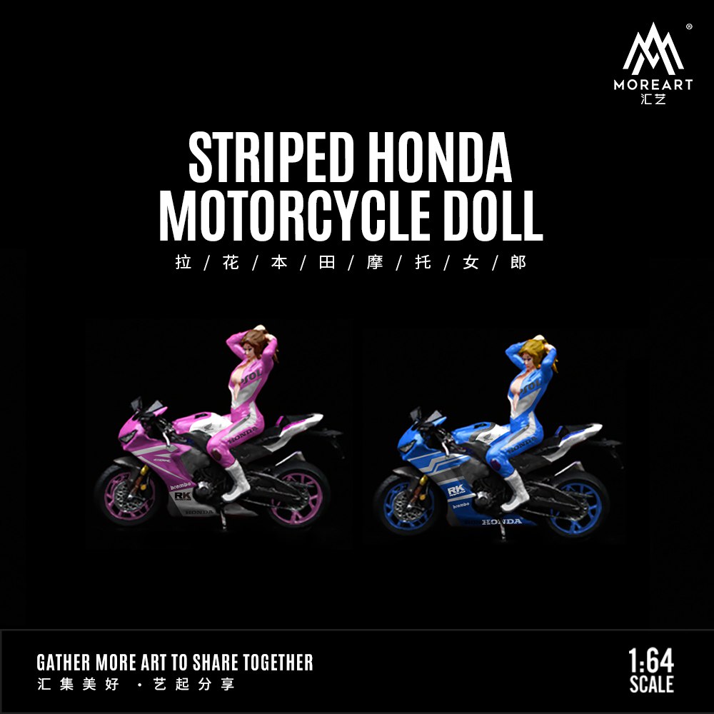 [More Art] Honda Motorcycle with Figure