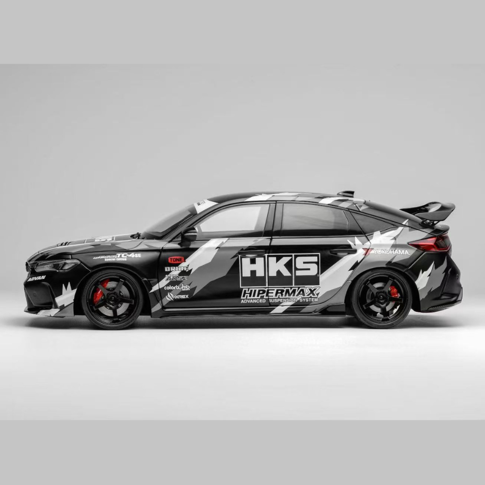 [Motorhelix] 1:18 Honda Civic Type R (FL5) - HKS Livery, Matt Black ...