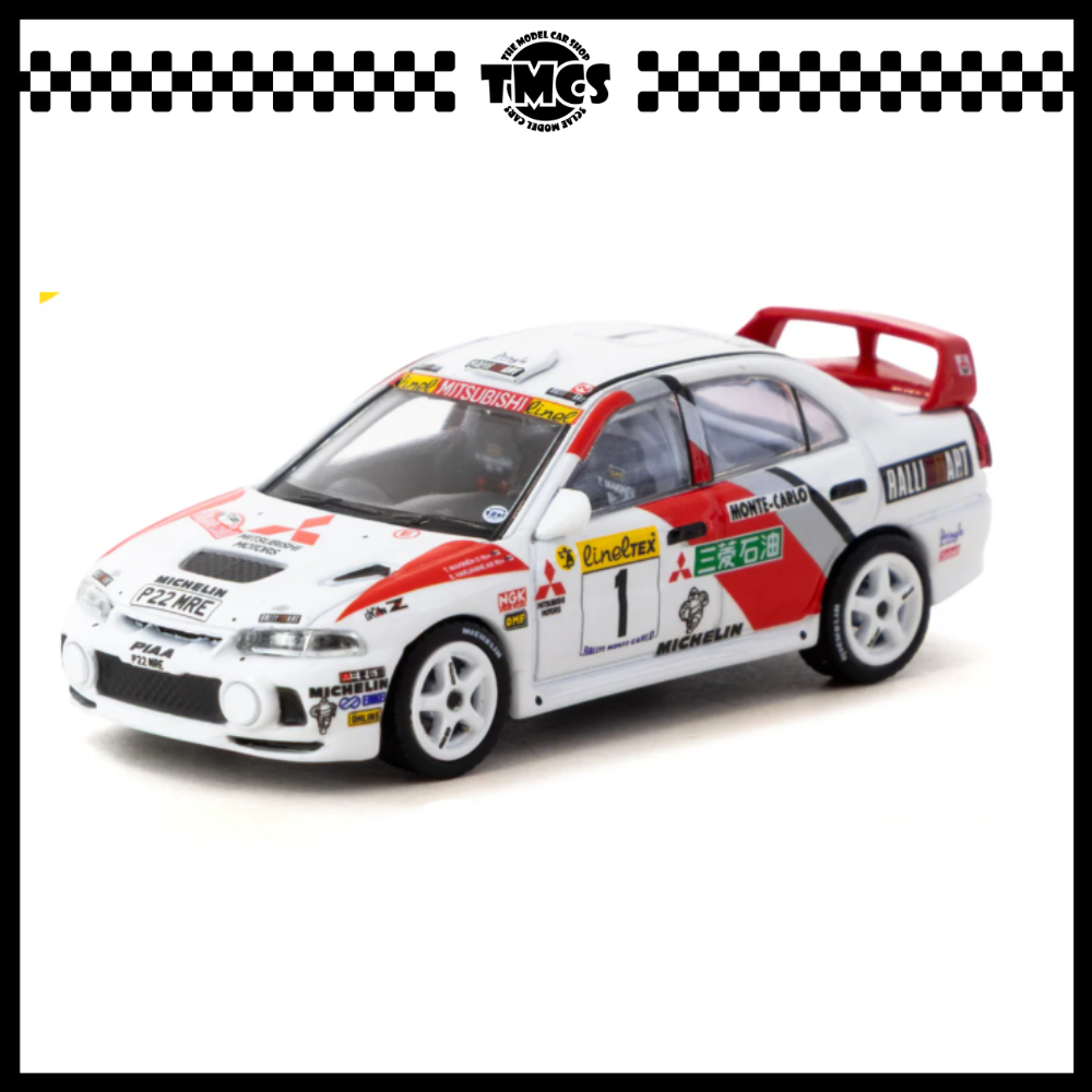 [Tarmac Works] 1:64 Mitsubishi Lancer Evolution IV Rallye Monte-Carlo 1997 Tommi Mäkinen /  Seppo Harjanne