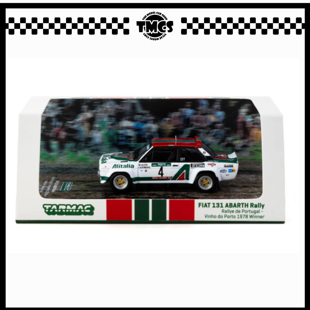[Tarmac Works] 1:64 FIAT 131 ABARTH Rally Rallye de Portugal - Vinho do Porto 1978 Winner Markku Alén / Ilkka Kivimäki