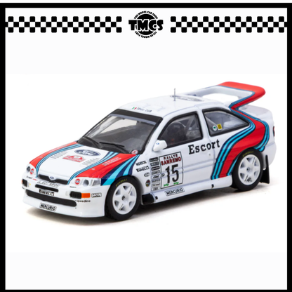 [Tarmac Works] 1:64 Ford Escort RS Cosworth WRC Rallye Sanremo 1994 Malcolm Wilson / Bryan Thomas
