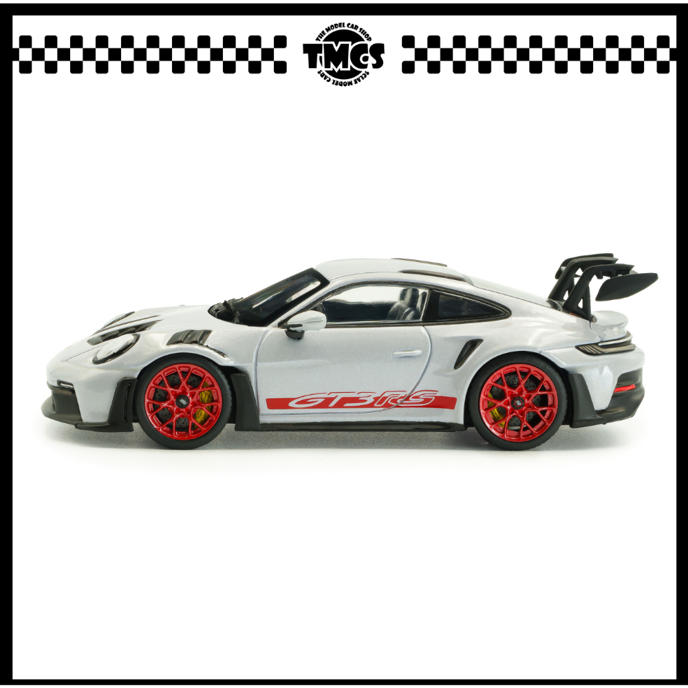 [Solido] 1:43 Porsche 911 (992) GT3 RS - Ice Grey Metallic w/Pyro Red 2023