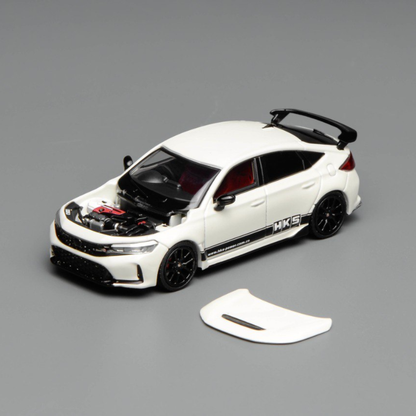 [Motorhelix] 1:64 Honda Civic Type R (FL5) HKS Livery - Championship White