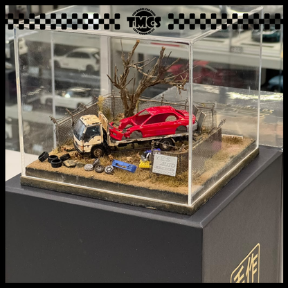[Peako] 1:64 Diorama with Truck and Lancer Evolution Parts (TMCS SG 2025)