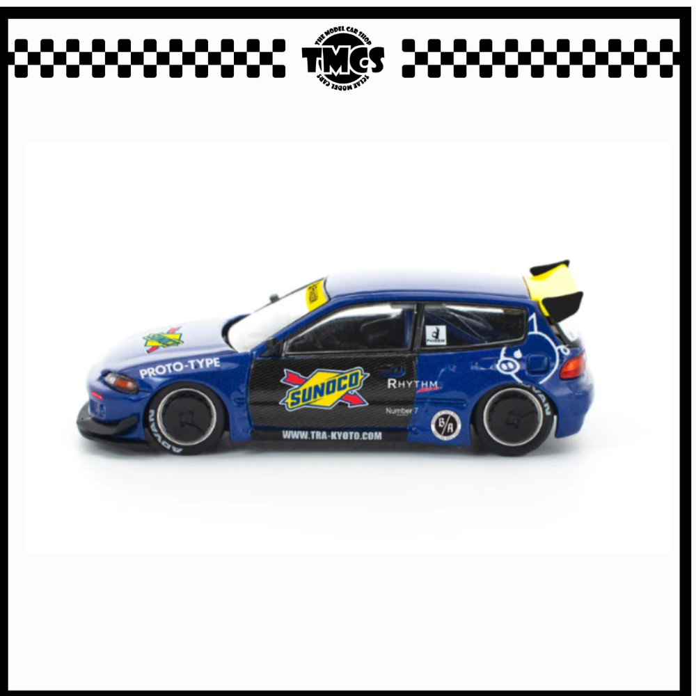 [Pop Race] 1:64 Pandem Civic EG6 - Blue/Black