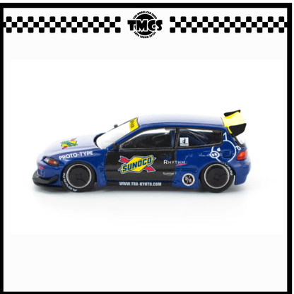 [Pop Race] 1:64 Pandem Civic EG6 - Blue/Black