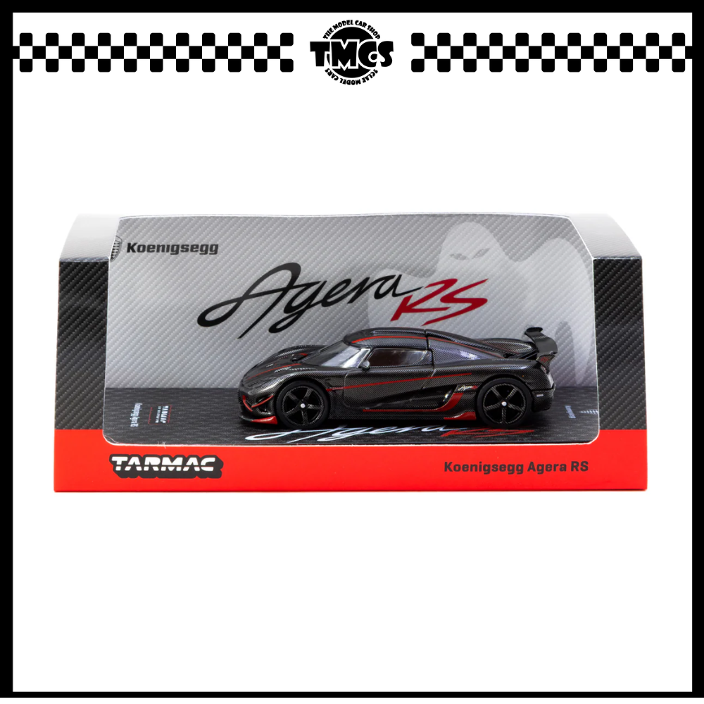 [Tarmac Works] 1:64 Koenigsegg Agera RS - Black Carbon Fiber / Red Accents