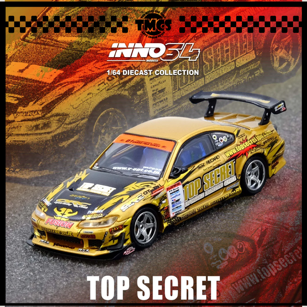 [INNO64] 1:64 Top Secret Silvia (S15) Gold D1 Grand Prix Series Champion 2004