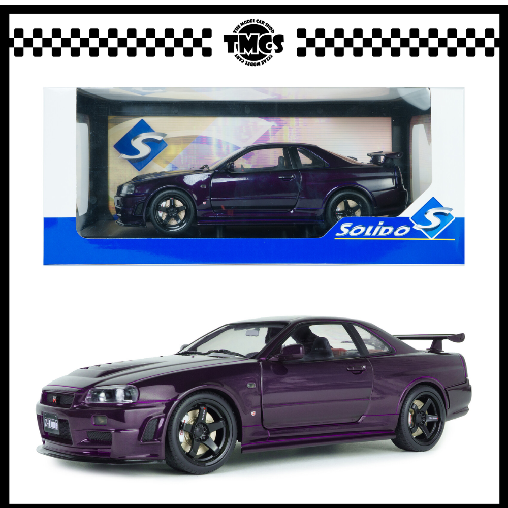 [Solido] 1:18 Nissan Skyline GT-R (R34) Z-Tune - Midnight Purple 1999