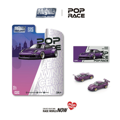 [Pop Race] 1:64 Porsche RWB 997 - Purple