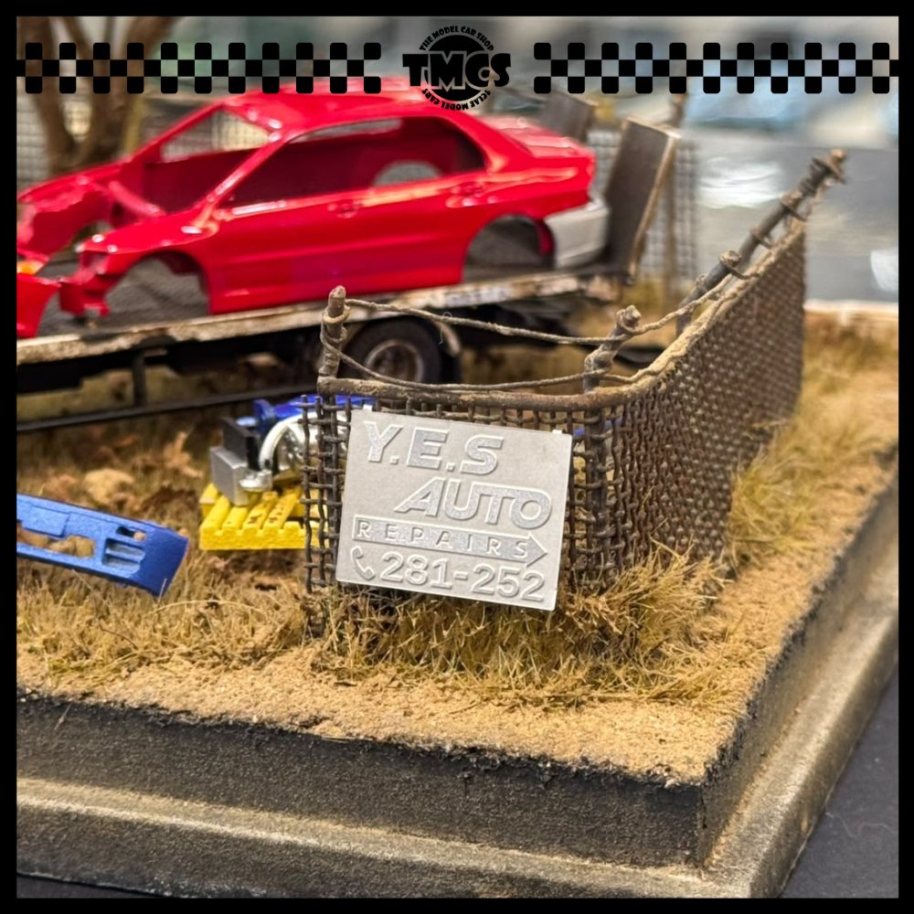[Peako] 1:64 Diorama with Truck and Lancer Evolution Parts (TMCS SG 2025)