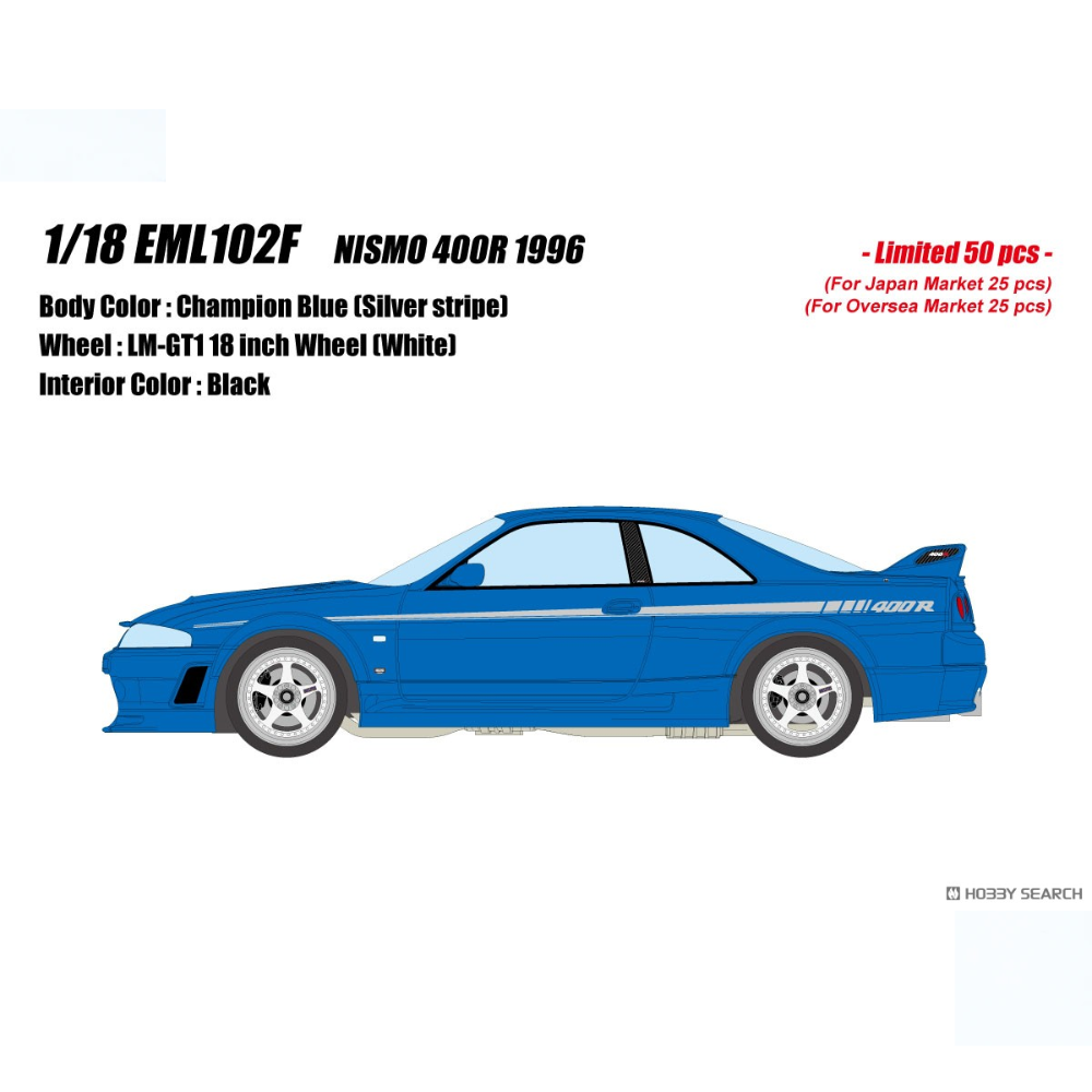 [Make Up] 1:18 Edilion Nismo 400R 1996 - Champion Blue