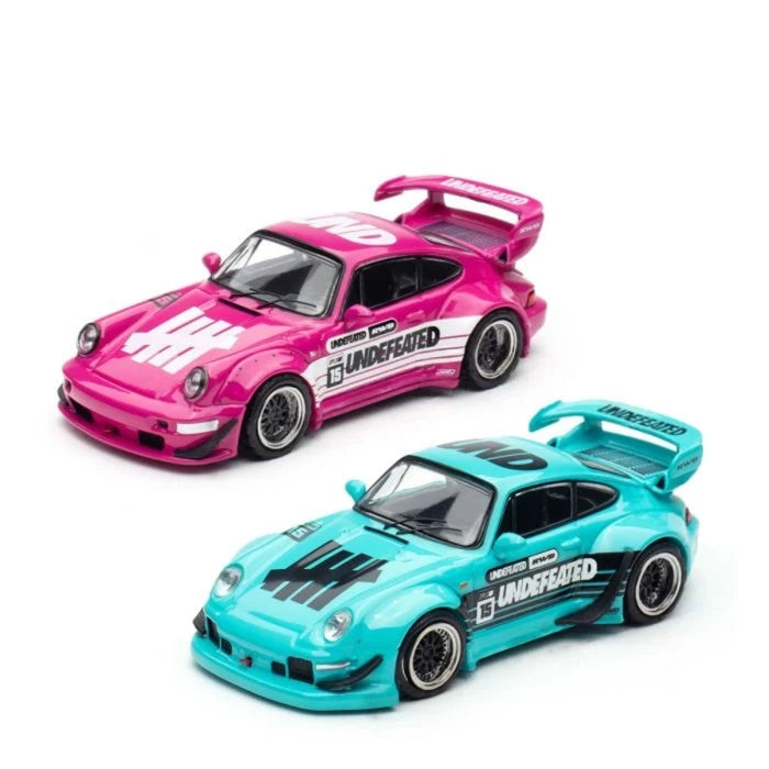 [INNO64] 1:64 Undefeated DPLS Tokyo Auto Salon 2026 -RWB 964 Pink + RWB 993 Tiffany Green
